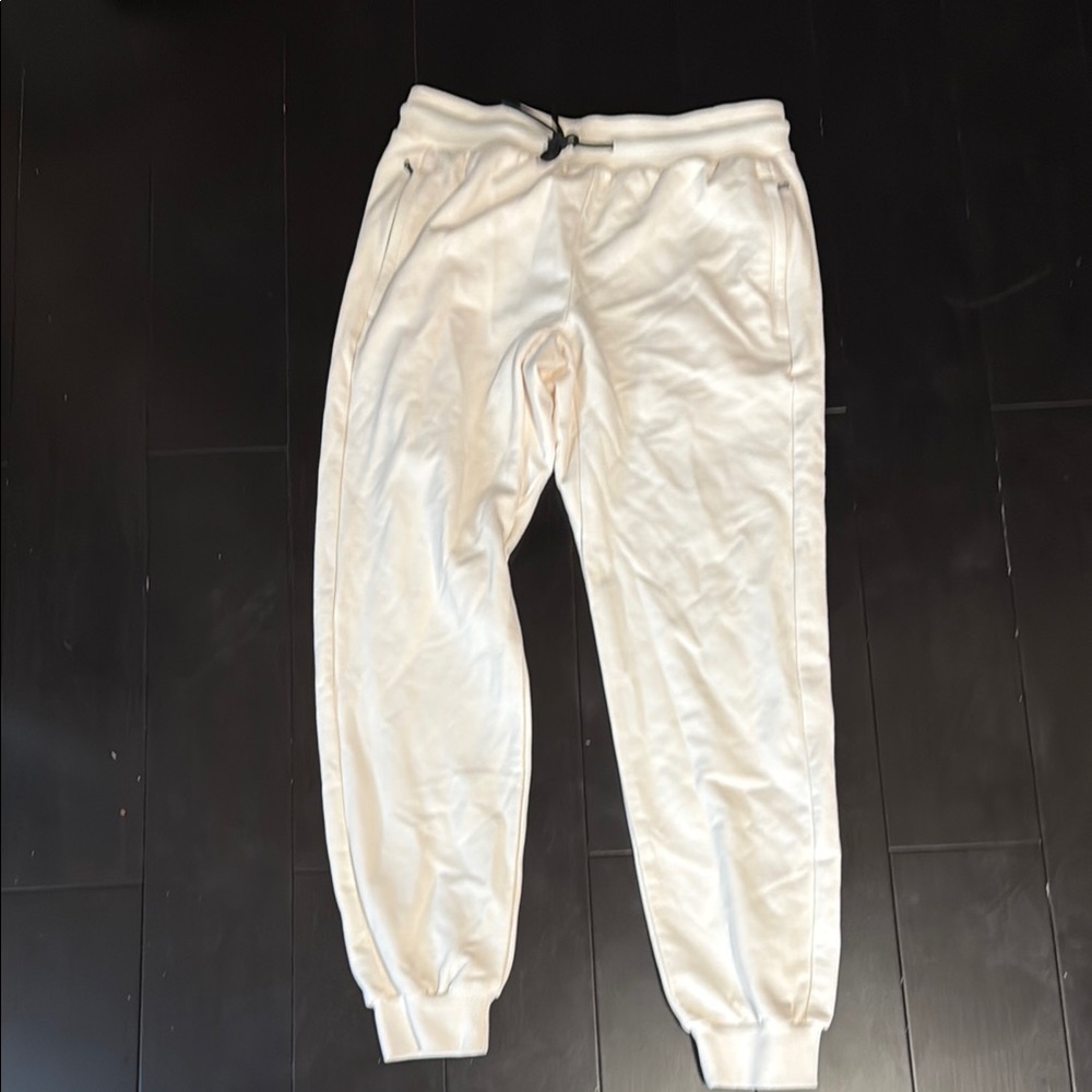 Fabletics Men’s S Cream Jogger Sweatpants!